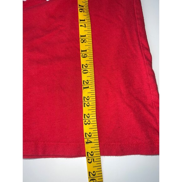 Disney Womens Red Mom Graphic Tee Minnie Bow Design 100% Cotton Size L - Picture 5 of 5